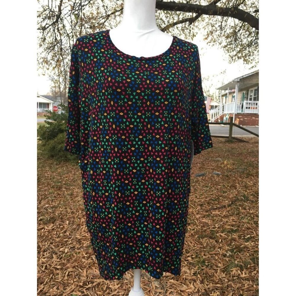 NWT LuLaRoe Irma T Shirt Oversized Tunic Retro Y2K 80s Casual Size XS Women’s